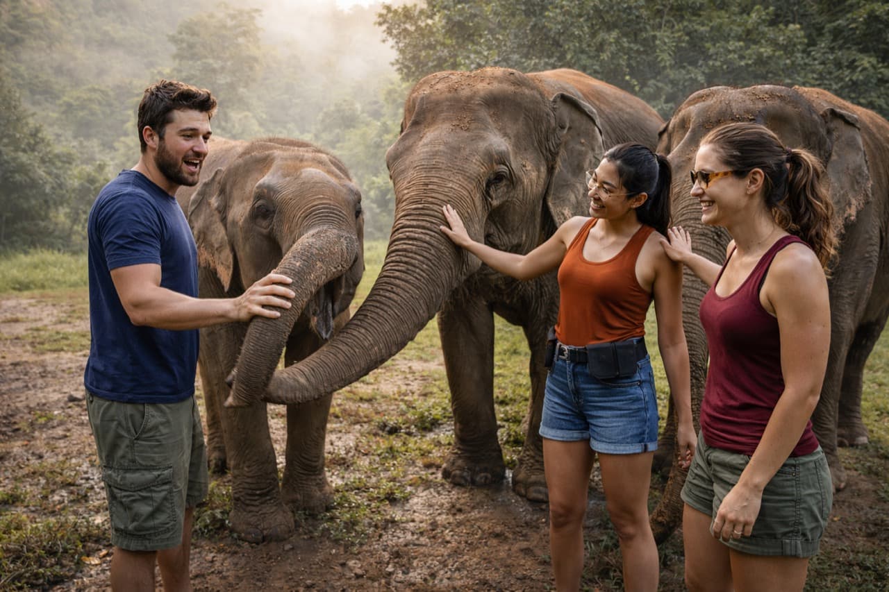 Elephant Sanctuary Morning Visit